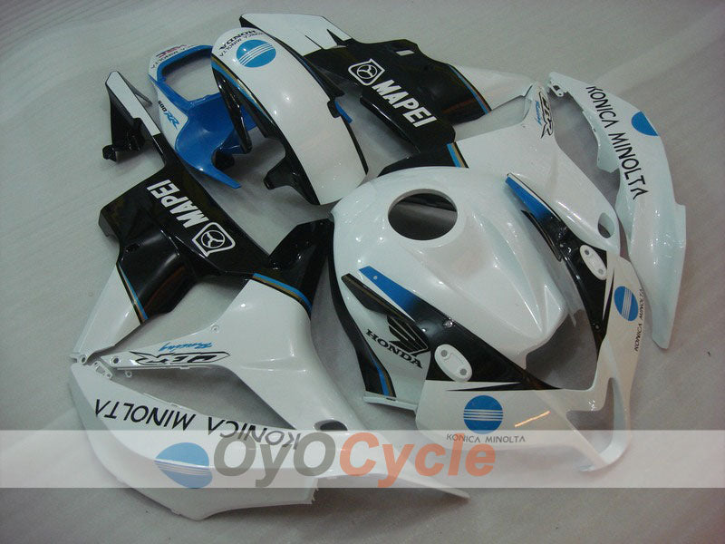 Injection Fairing kit for 07-08 CBR600RR - White, Black - Konica Minolta #OYO87900367 Main image