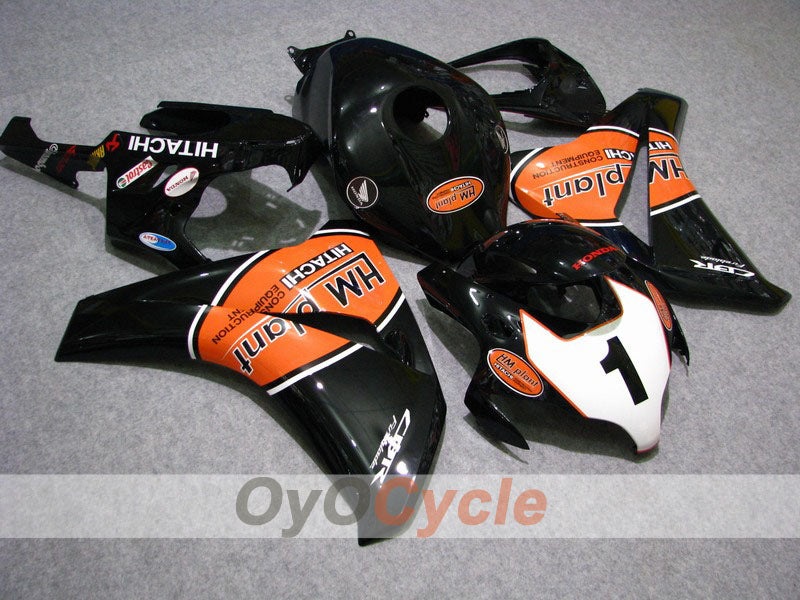 Injection Fairing kit for 08-11 CBR1000RR - Orange, Black - HM Plant #OYO87900690 Main image