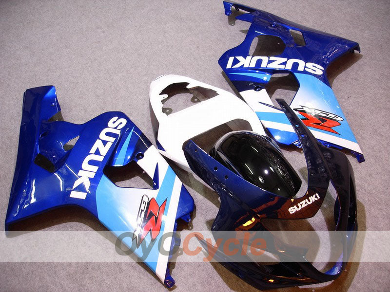 Injection Fairing kit for 04-05 GSX R750 - Blue, White - Factory Style #OYO87901193 Main image