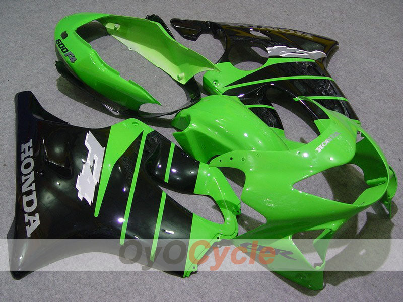 Injection Fairing kit for 99-00 CBR600F4 - Green, Black - Factory Style #OYO87900128