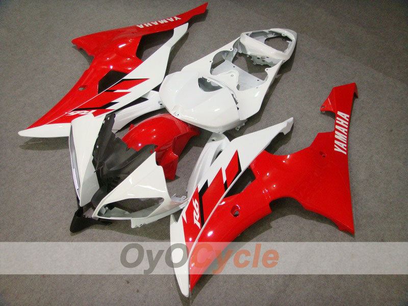 Injection Fairing kit for 08-16 YZF-R6 - Red, Black - Factory Style #OYO87900978