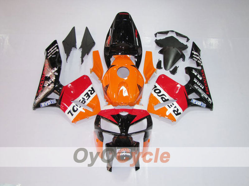 Injection Fairing kit for 05-06 CBR600RR - Orange, Black - MICHELIN, RK, Repsol #OYO87900329 Main image