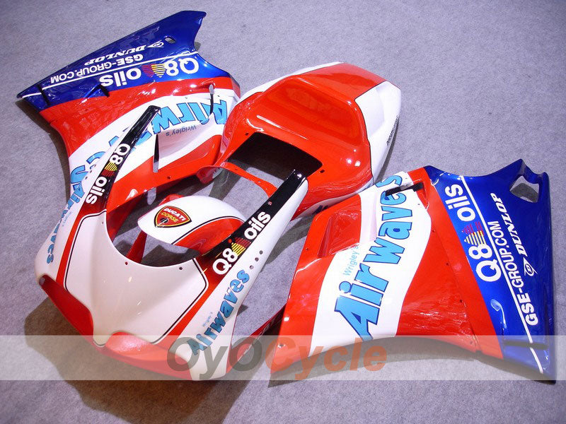 Injection Fairing kit for 94-02 Ducati 748 - Red, Blue - Airwaves #OYO87901264