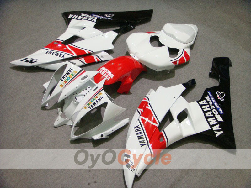 Injection Fairing kit for 06-07 YZF-R6 - White, Black - MOTUL #OYO87900938 Main image