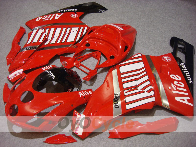 Injection Fairing kit for 03-04 Ducati 749 - Red, Black - Alice #OYO87902106