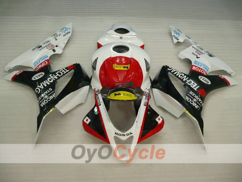 Injection Fairing kit for 07-08 CBR600RR - White, Black - Factory Style #OYO87900393