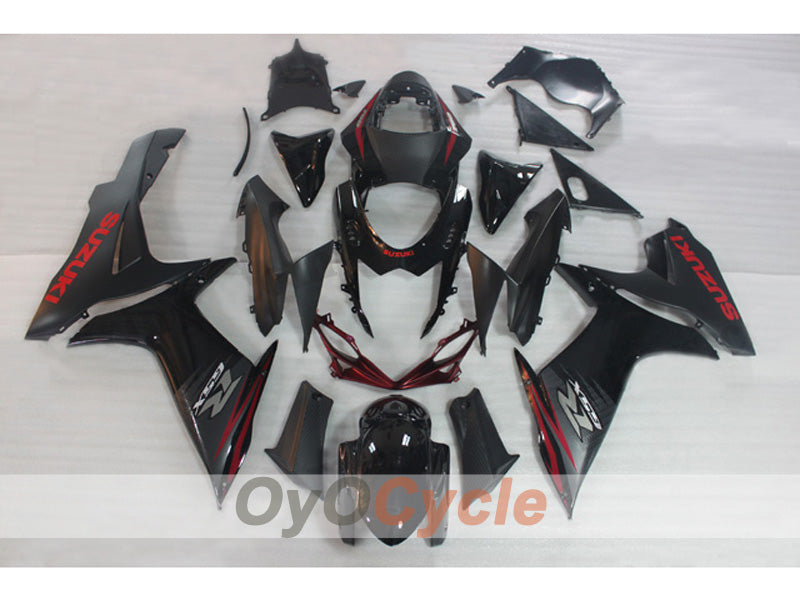 Injection Fairing kit for 11-26 GSX R750 - Red, Black - Factory Style #OYO87903192