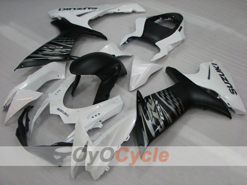 Injection Fairing kit for 11-26 GSX R600 - White, Black - Factory Style #OYO87903214 Main image