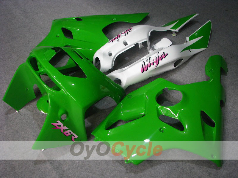 Injection Fairing kit for 94-97 NINJA ZX-6R - Green, White - Factory Style #OYO87902995
