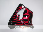Fairing kit for 00-01 NINJA ZX-9R - Red, Black - Flame #OYO87903025