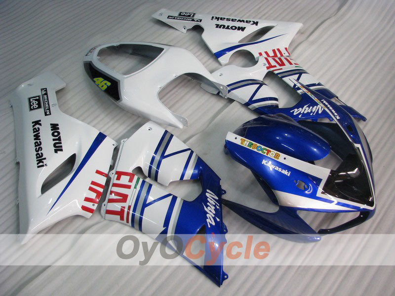 Injection Fairing kit for 05-06 NINJA ZX-6R - Blue, White - FIAT #OYO87901863 Main image