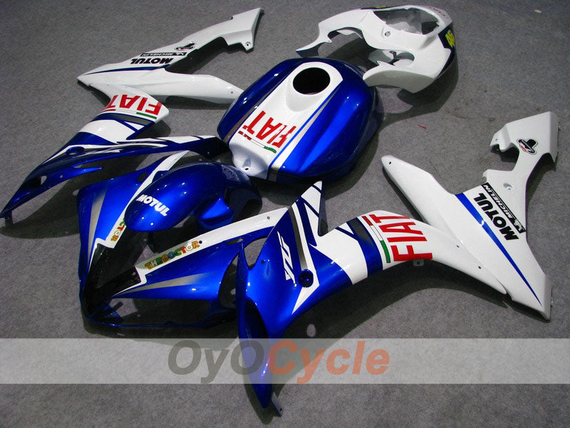 Injection Fairing kit for 04-06 YZF-R1 - Blue, White - FIAT, MOTUL #OYO87900825 Main image
