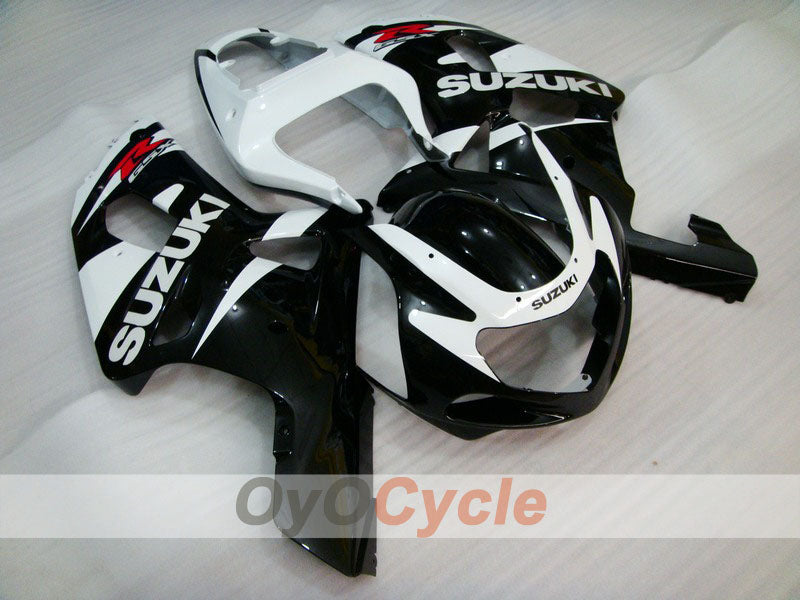 Injection Fairing kit for 01-03 GSX R600 - White, Black - Factory Style #OYO87901132