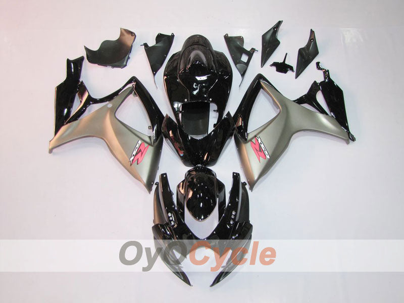 Injection Fairing kit for 06-07 GSX R750 - Black, Grey - Factory Style #OYO87901314 Main image