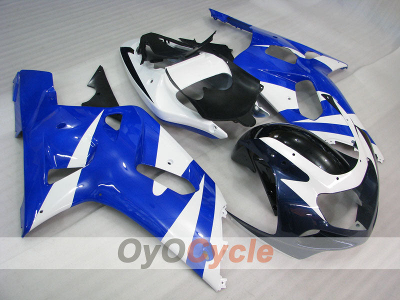 Injection Fairing kit for 01-03 GSX R600 - Blue, White, Black - Factory Style #OYO87905096