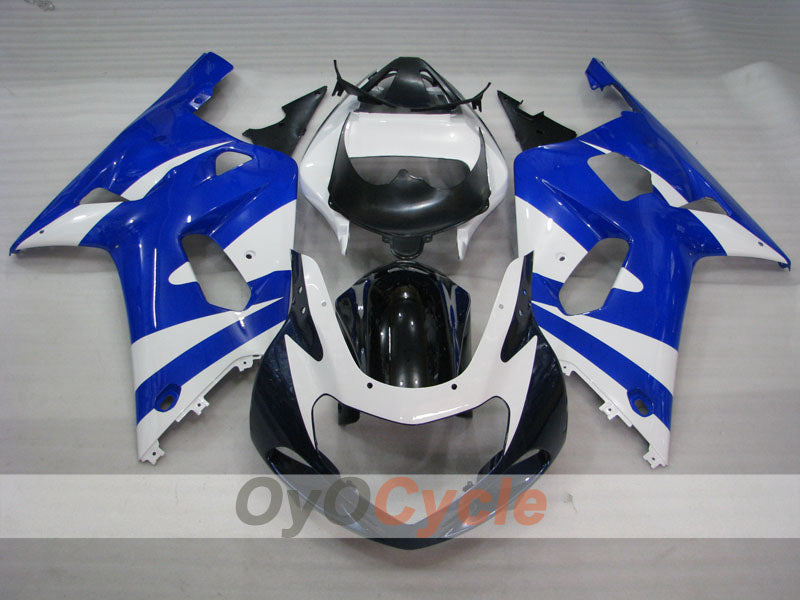 Injection Fairing kit for 00-03 GSX R750 - Blue, White, Black - Factory Style #OYO87905151