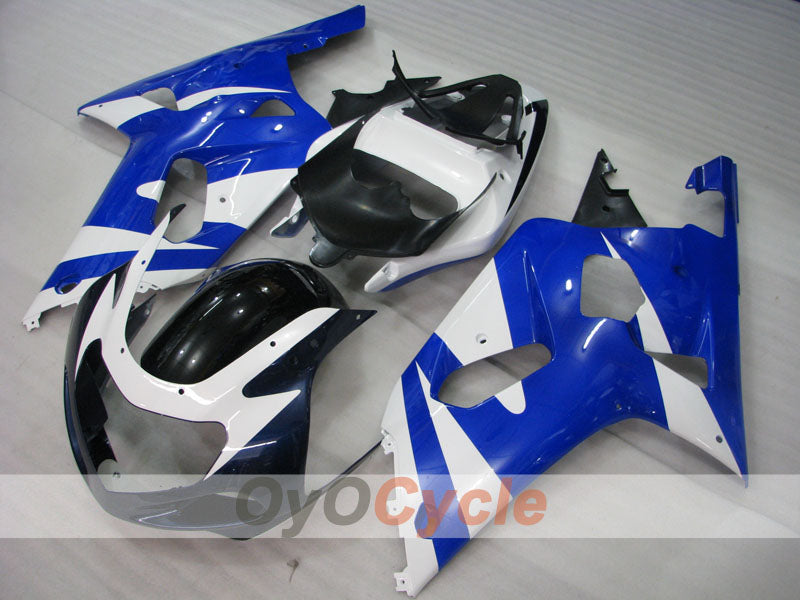 Injection Fairing kit for 00-03 GSX R750 - Blue, White, Black - Factory Style #OYO87905151