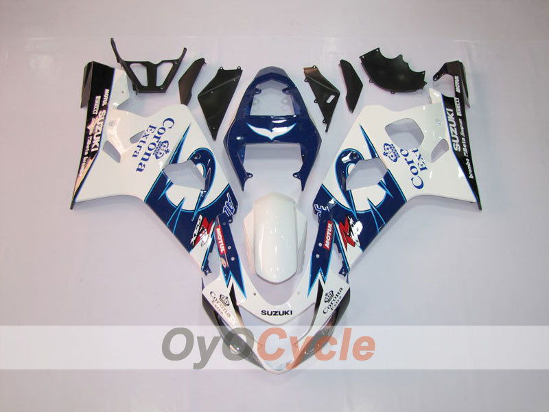 Injection Fairing kit for 04-05 GSX R750 - Blue, White - Corona #OYO87901237