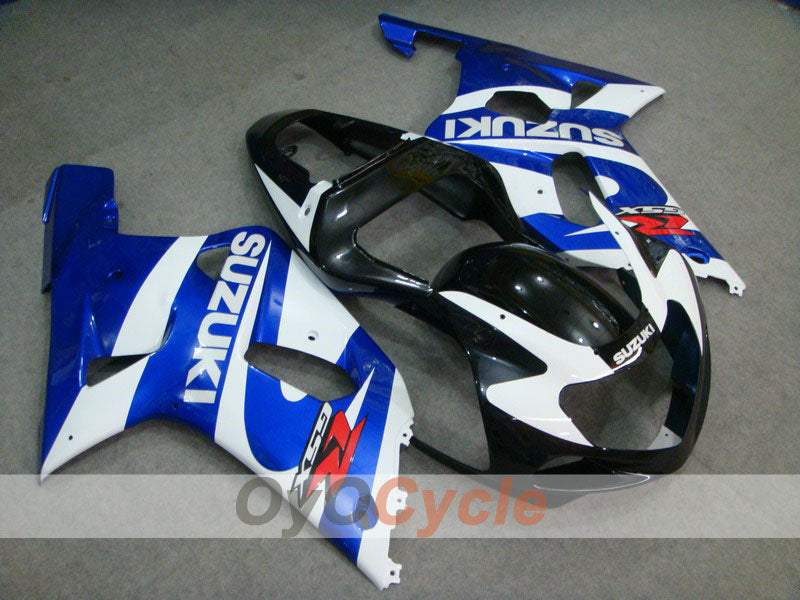 Injection Fairing kit for 00-03 GSX R750 - Blue, White - Factory Style #OYO87901124