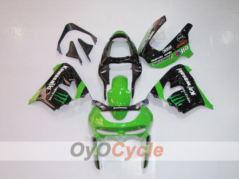 Fairing kit for 98-99 NINJA ZX-9R - Green, Black - Monster #OYO87903017