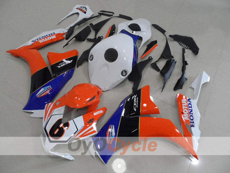 Injection Fairing kit for 12-16 CBR1000RR - Orange, White - MOTUL #OYO87903338 Main image