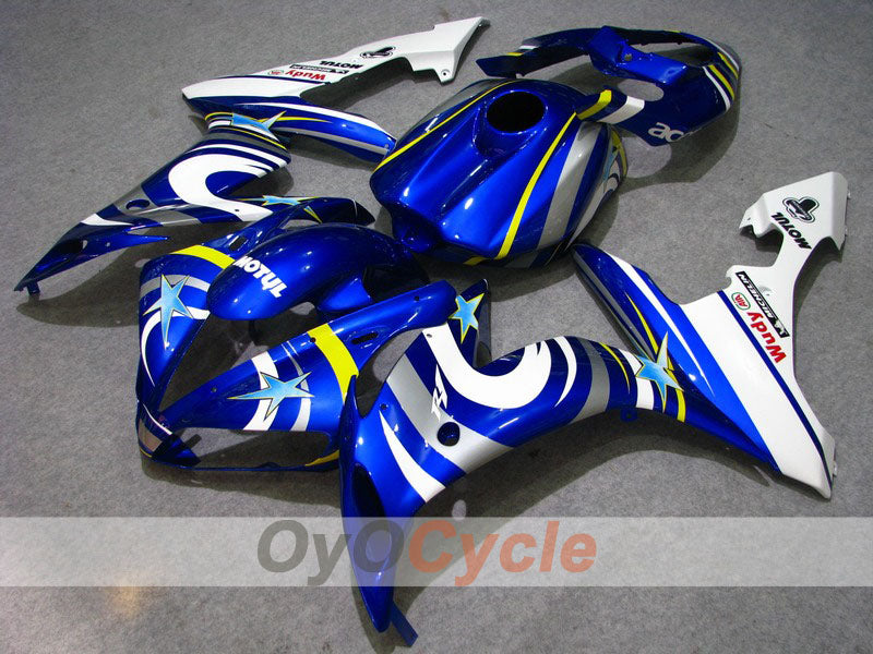 Injection Fairing kit for 04-06 YZF-R1 - Blue, White - FIAT, MOTUL #OYO87900827 Main image