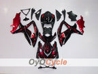 Injection Fairing kit for 08-10 GSX R600 - Red, Black - Flame #OYO87901624