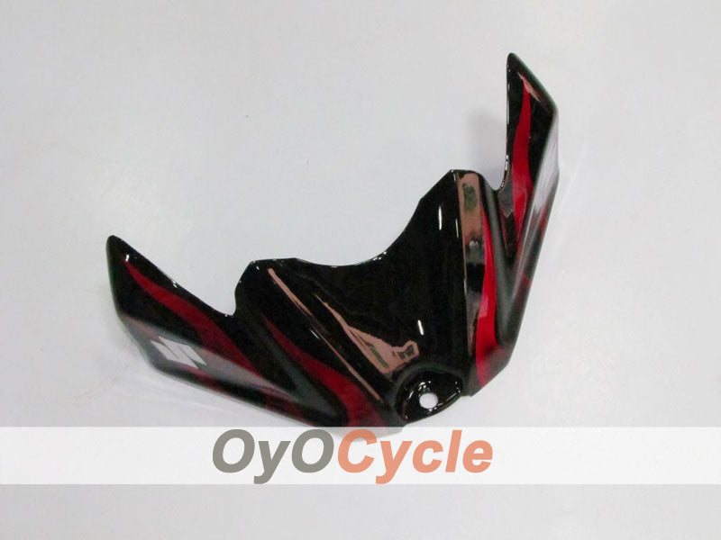 Injection Fairing kit for 08-10 GSX R600 - Red, Black - Flame #OYO87901624