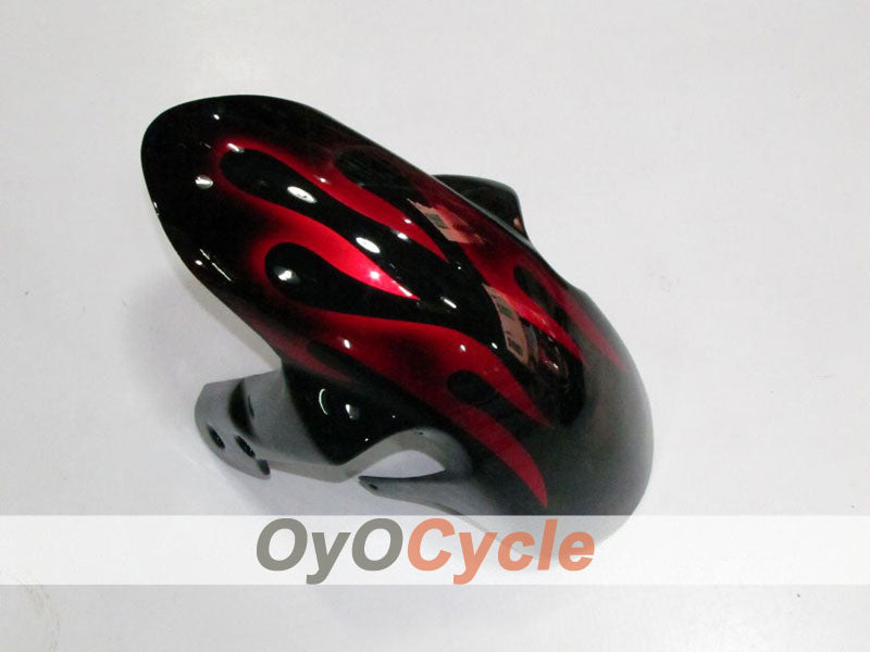Injection Fairing kit for 08-10 GSX R600 - Red, Black - Flame #OYO87901624