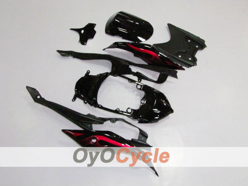 Injection Fairing kit for 08-10 GSX R600 - Red, Black - Flame #OYO87901624