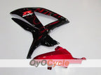 Injection Fairing kit for 08-10 GSX R600 - Red, Black - Flame #OYO87901624