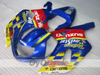 Injection Fairing kit for 00-03 GSX R750 - Yellow, Blue - Movistar #OYO87901064
