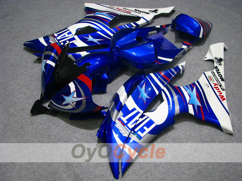 Injection Fairing kit for 08-16 YZF-R6 - Blue, White - FIAT #OYO87900962 Main image