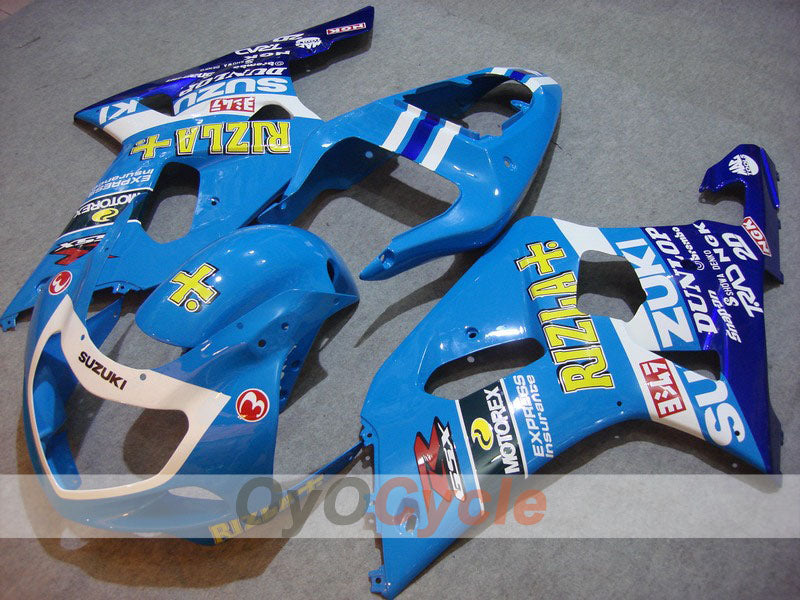Injection Fairing kit for 00-03 GSX R750 - Blue, White - Rizla+ #OYO87901142