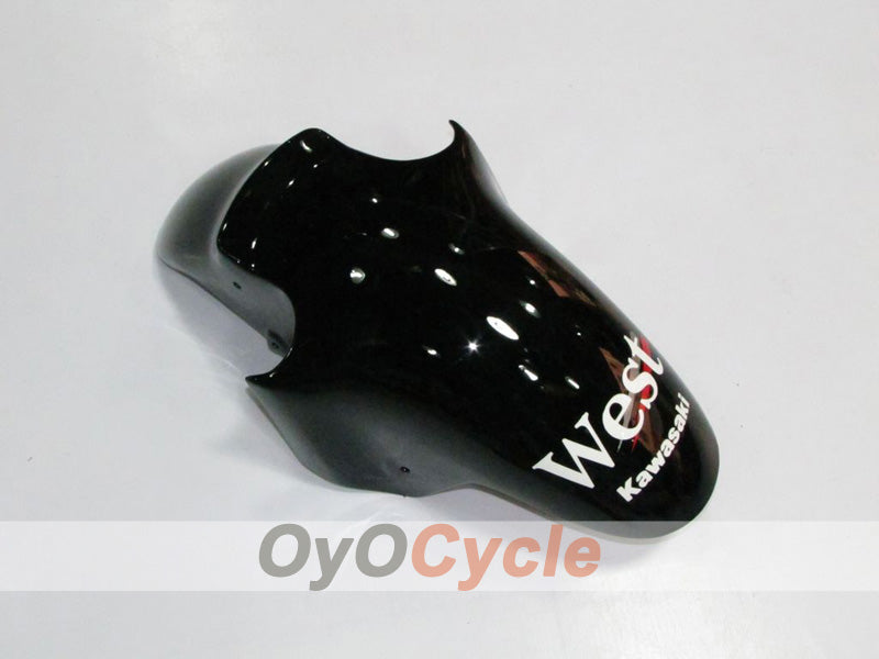 Injection Fairing kit for 02-05 NINJA ZX-12R - White, Black - West #OYO87903116