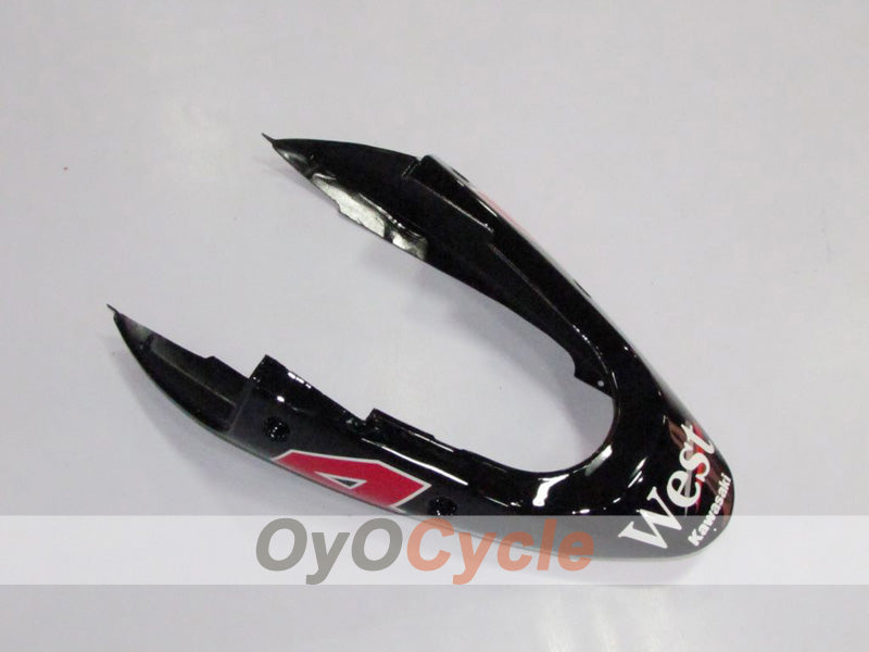 Injection Fairing kit for 02-05 NINJA ZX-12R - White, Black - West #OYO87903116