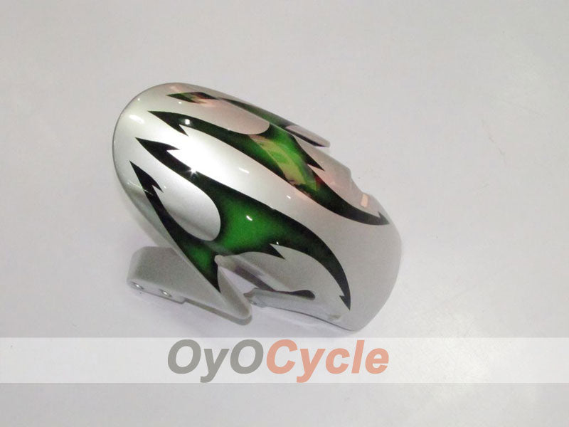 Injection Fairing kit for 07-08 CBR600RR - Green, Silver - Flame #OYO87900357