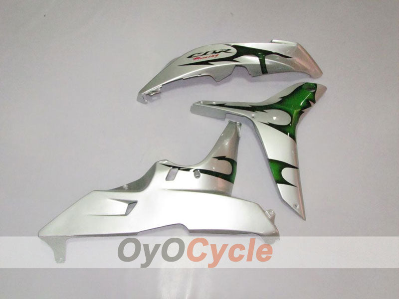 Injection Fairing kit for 07-08 CBR600RR - Green, Silver - Flame #OYO87900357