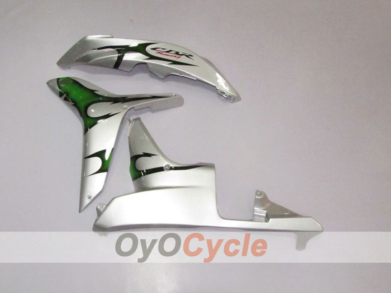 Injection Fairing kit for 07-08 CBR600RR - Green, Silver - Flame #OYO87900357
