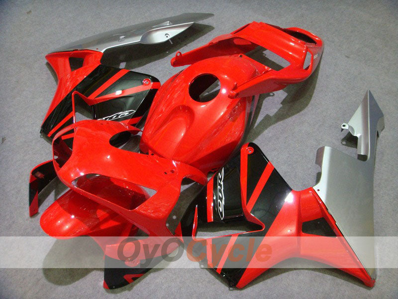 Injection Fairing kit for 03-04 CBR600RR - Red, Black - Factory Style #OYO87902601