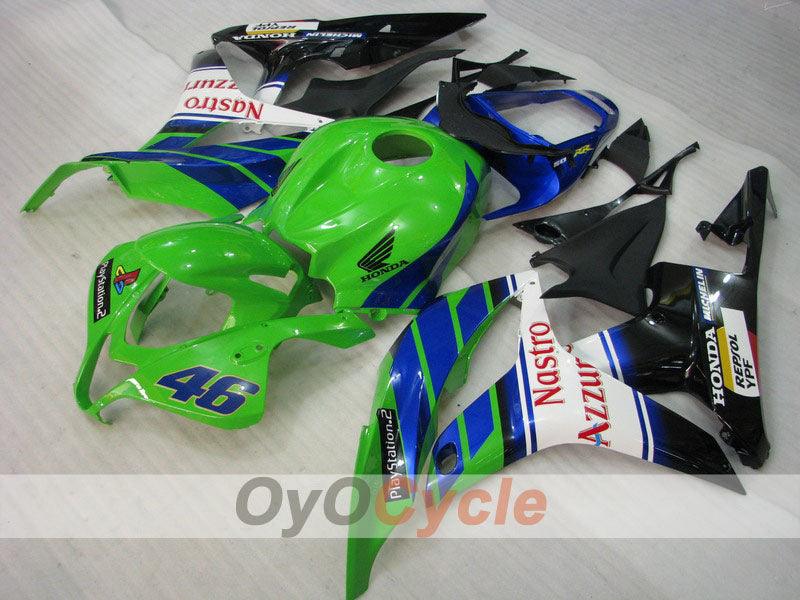 Injection Fairing kit for 07-08 CBR600RR - Yellow, Green - Nastro Azzurro #OYO87900378 Main image