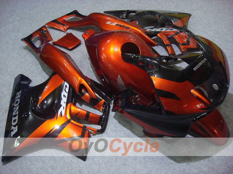 Injection Fairing kit for 97-98 CBR600F3 - Orange, Black - Factory Style #OYO87900086