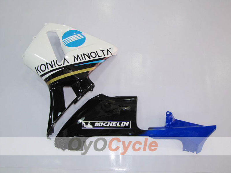 Injection Fairing kit for 03-04 CBR600RR - White, Black - Konica Minolta #OYO87902526