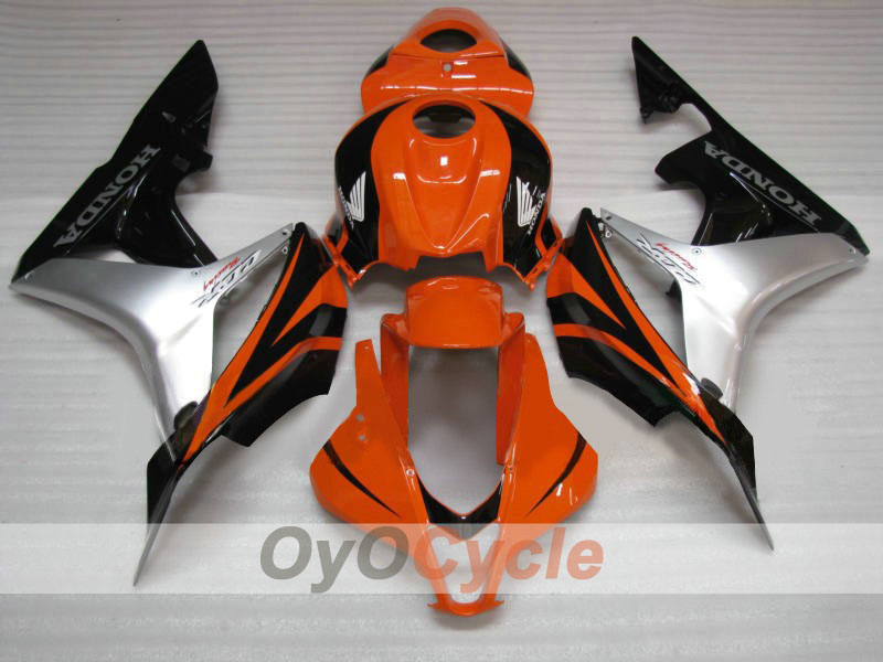 Injection Fairing kit for 07-08 CBR600RR - Orange, Black - Factory Style #OYO87900398 Main image