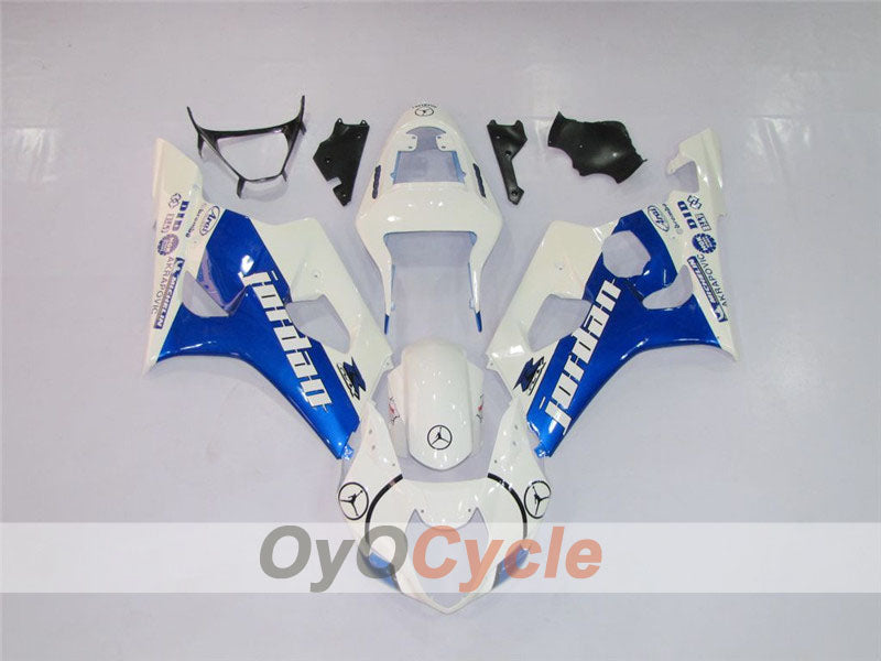 Injection Fairing kit for 03-04 GSX R1000 - Blue, White - Jordan #OYO87901838 Main image
