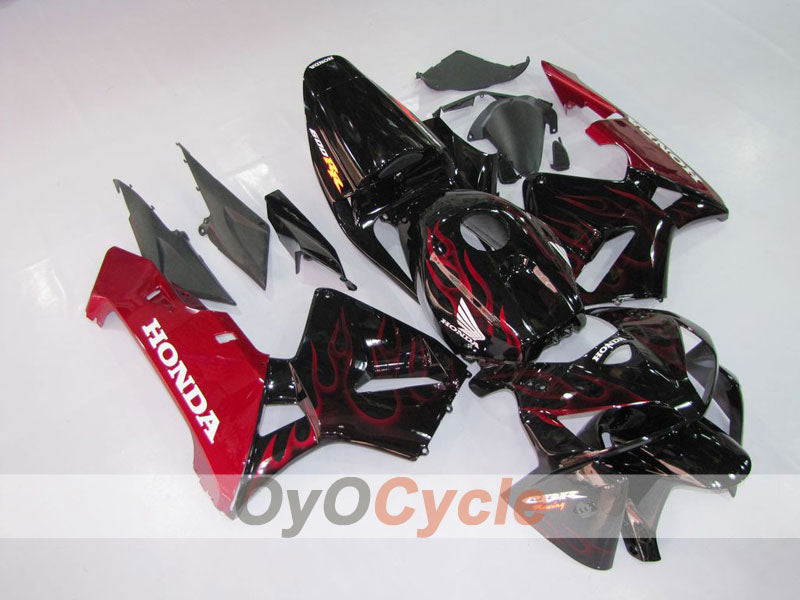 Injection Fairing kit for 05-06 CBR600RR - Red, Black - Flame #OYO87900239