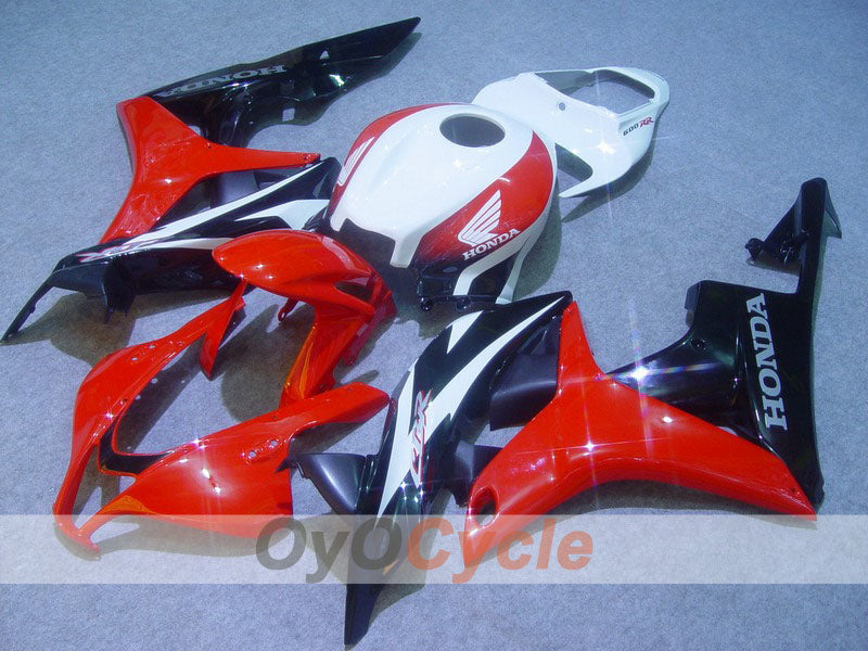Injection Fairing kit for 07-08 CBR600RR - Red, Black - Factory Style #OYO87900399 Main image
