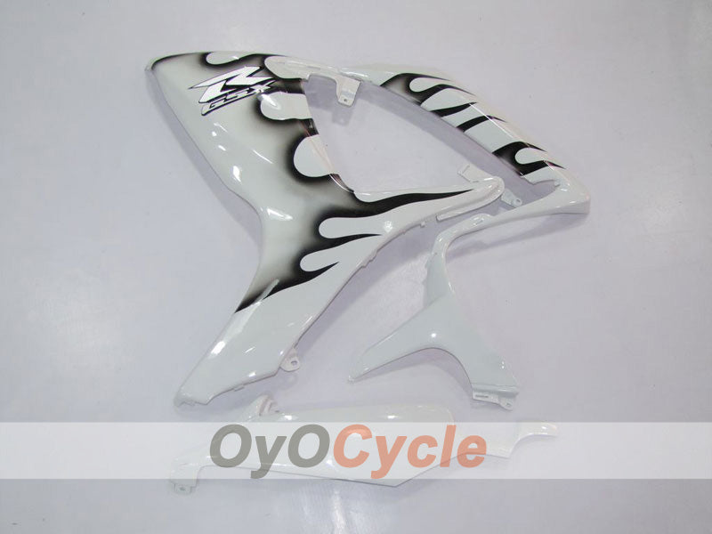Injection Fairing kit for 06-07 GSX R750 - White, Black - Flame #OYO87901288