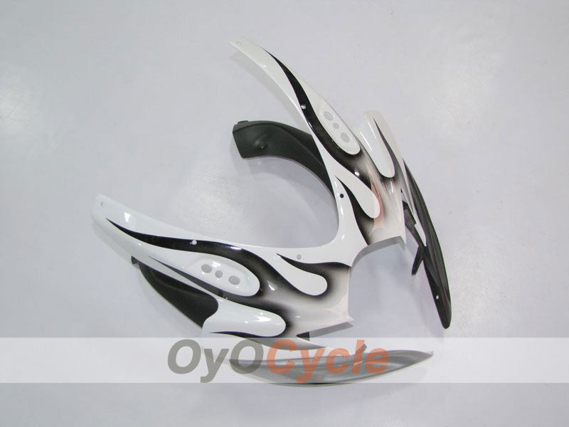 Injection Fairing kit for 06-07 GSX R750 - White, Black - Flame #OYO87901288