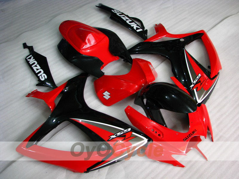 Injection Fairing kit for 06-07 GSX R750 - Red, Black - Factory Style #OYO87901326 Main image